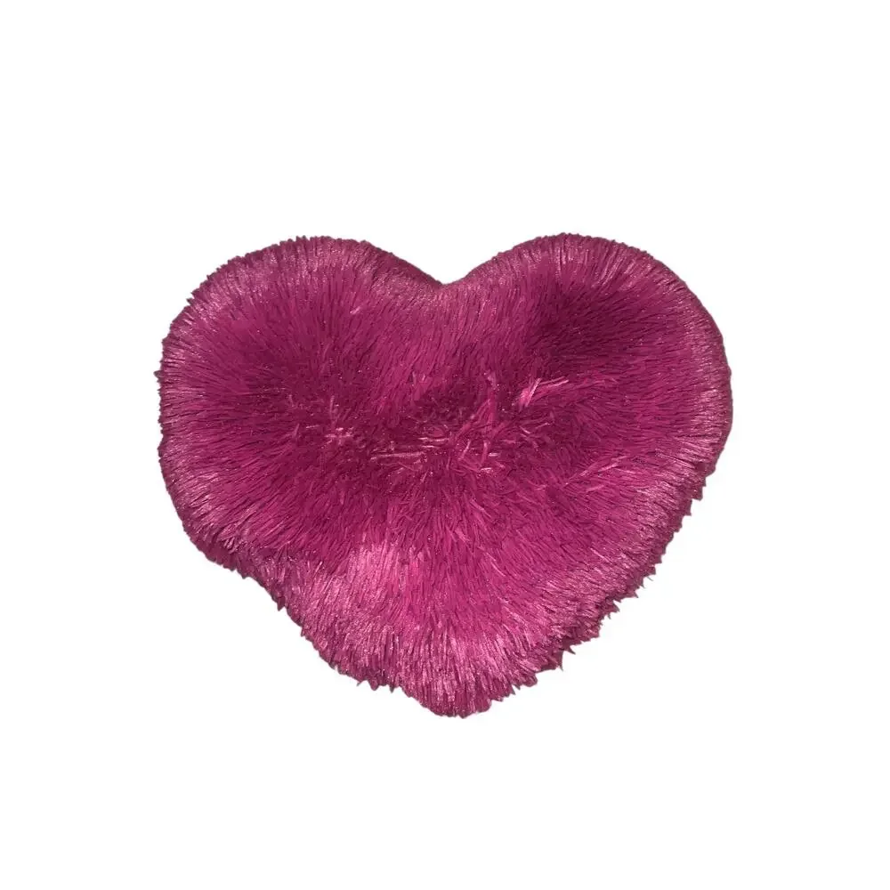Magenta Pink Heart Shape Pillow 14 x 15